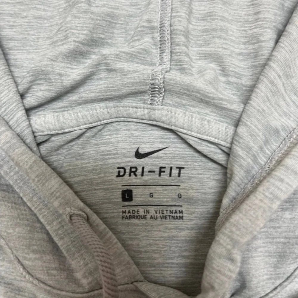 Nike L grey jersey knit light weight yoga hoodie